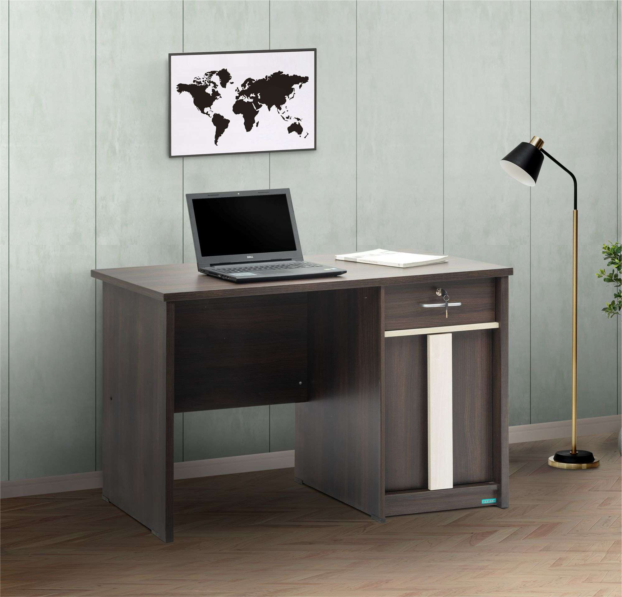 KSD025-Study Desk With Drawer & Cupboard-M42/M41