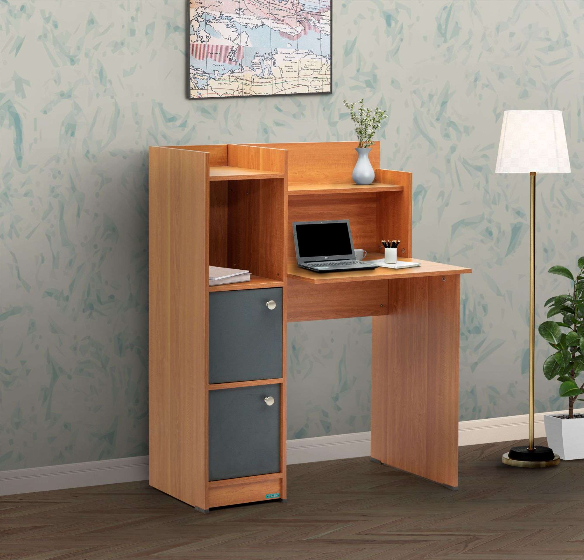 KSD026-Study Desk With Drawer & Cupboard-M11/M27