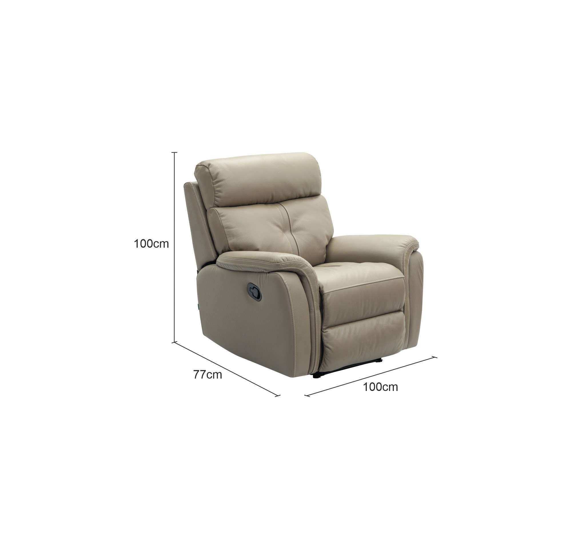 SAC001R-Alicia Sofa 1 Seater With Recliner-HLIL14