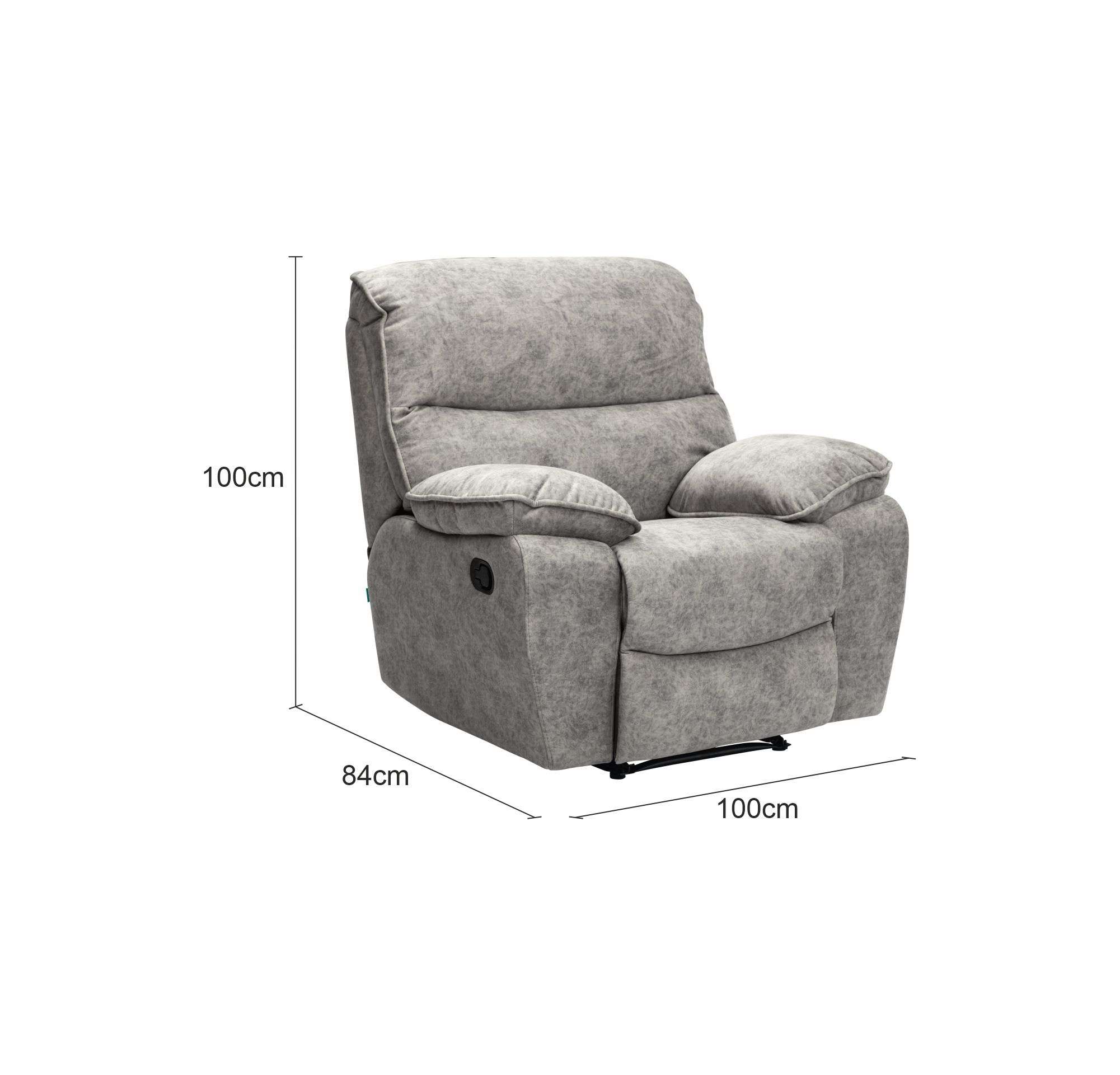 SZN001R-Zenica Sofa 1 Seater With Recliners-NAM04