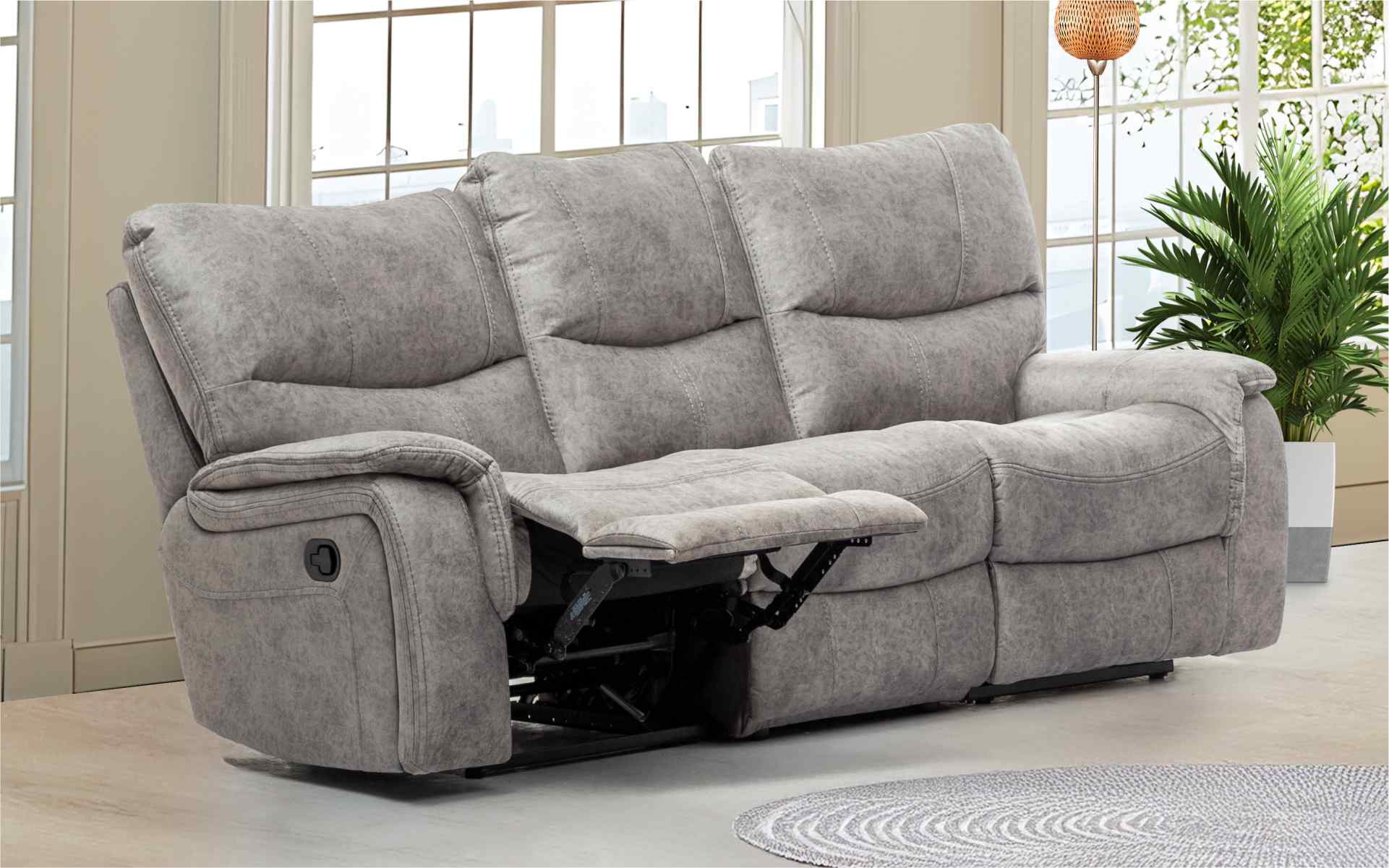 ^_^ 　NOANA sofa 3seater Nova Recliner Sofa 3 Seater - Fabric | Damro