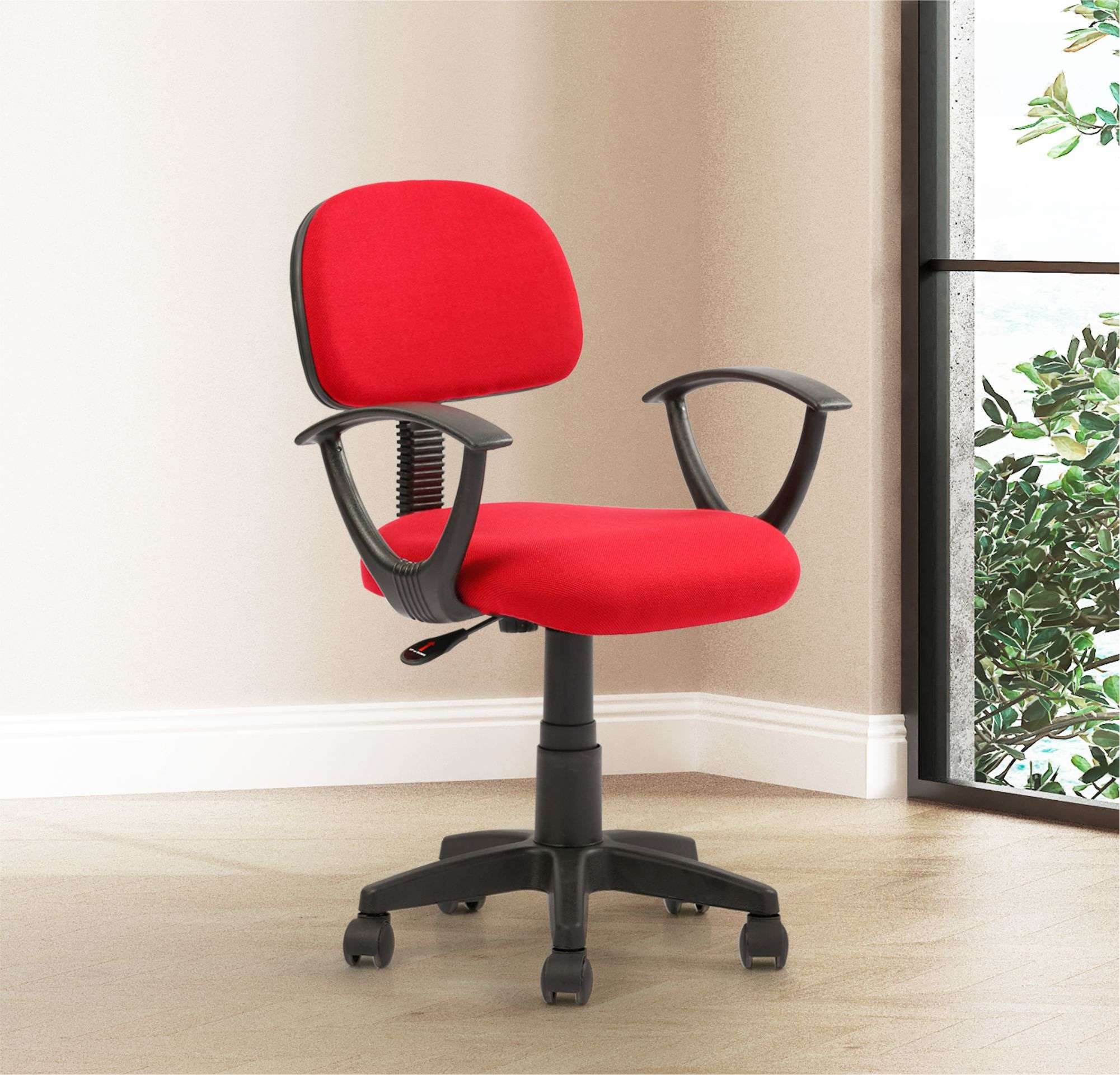 OCT023-Typist Chair-Maroon