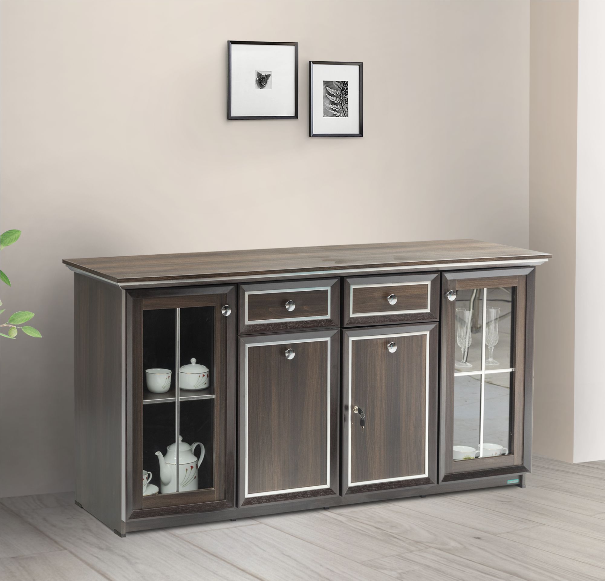 KDC009-Dining Cabinet With 2 Drawers-M42