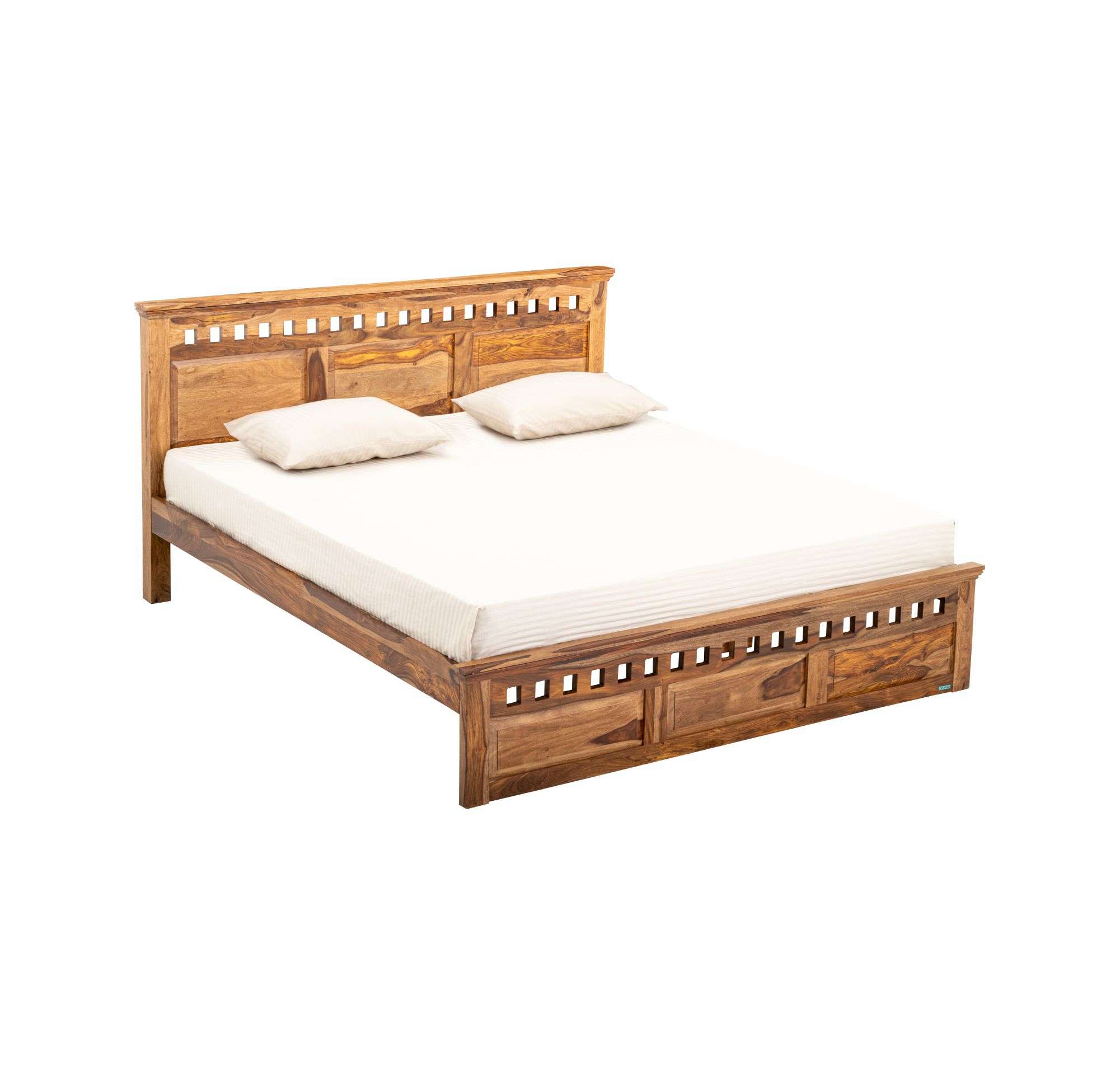 LSCWBWA003-Bed Warsaw Queen Size BD220105-Honey Natural