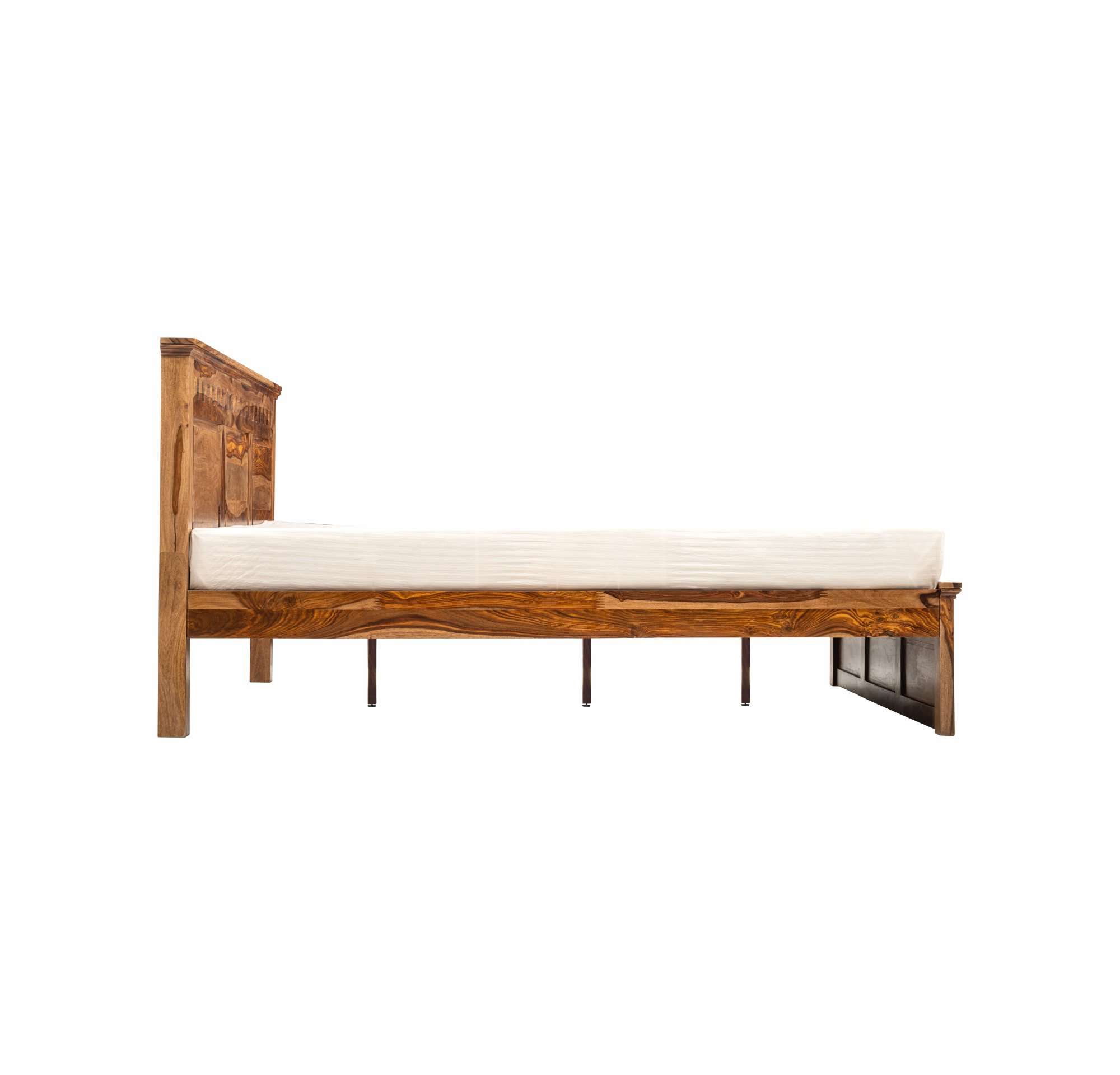 LSCWBWA003-Bed Warsaw Queen Size BD220105-Honey Natural