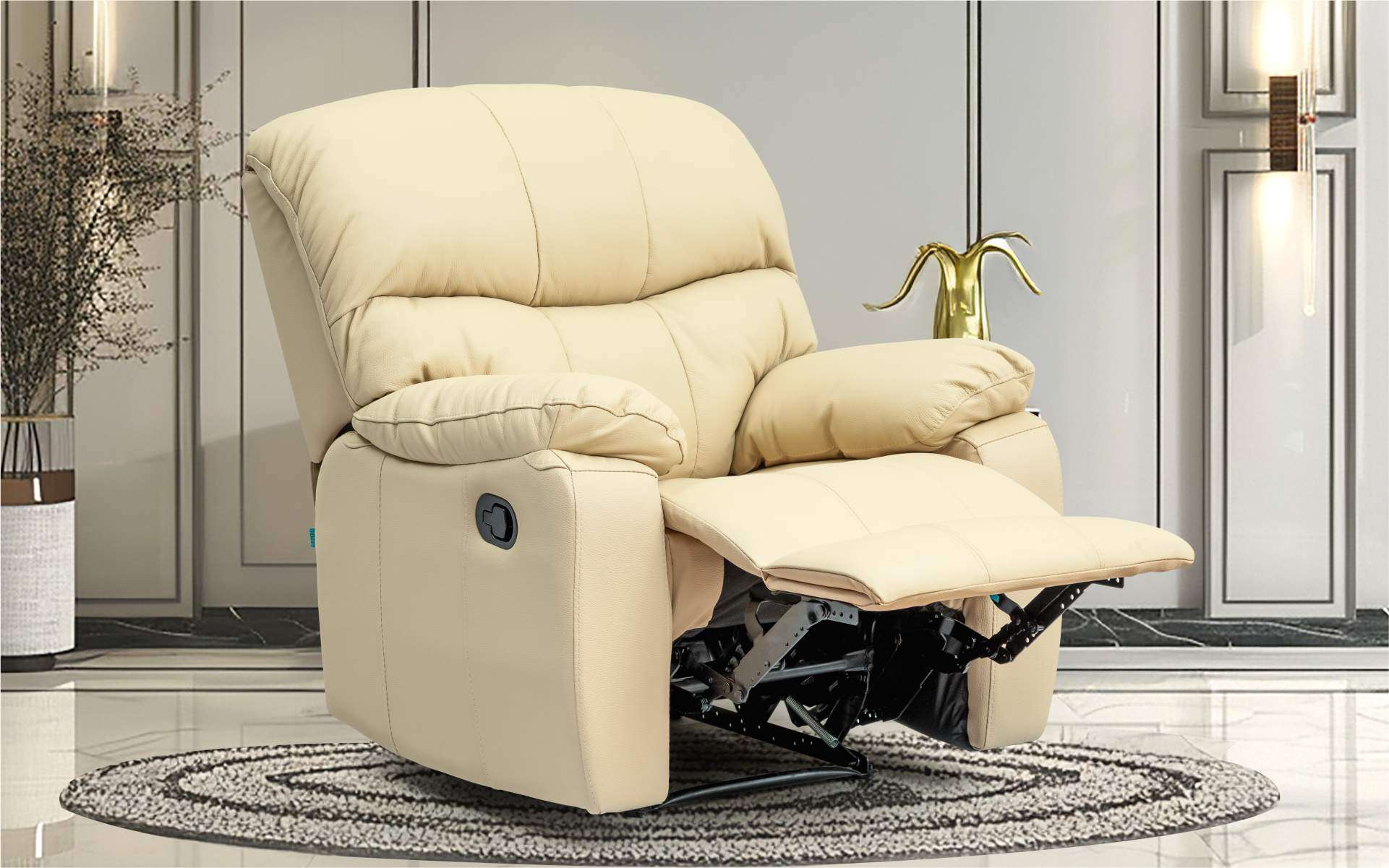 Ferland Single Seater Recliner - Genuine Leather - Image 1
