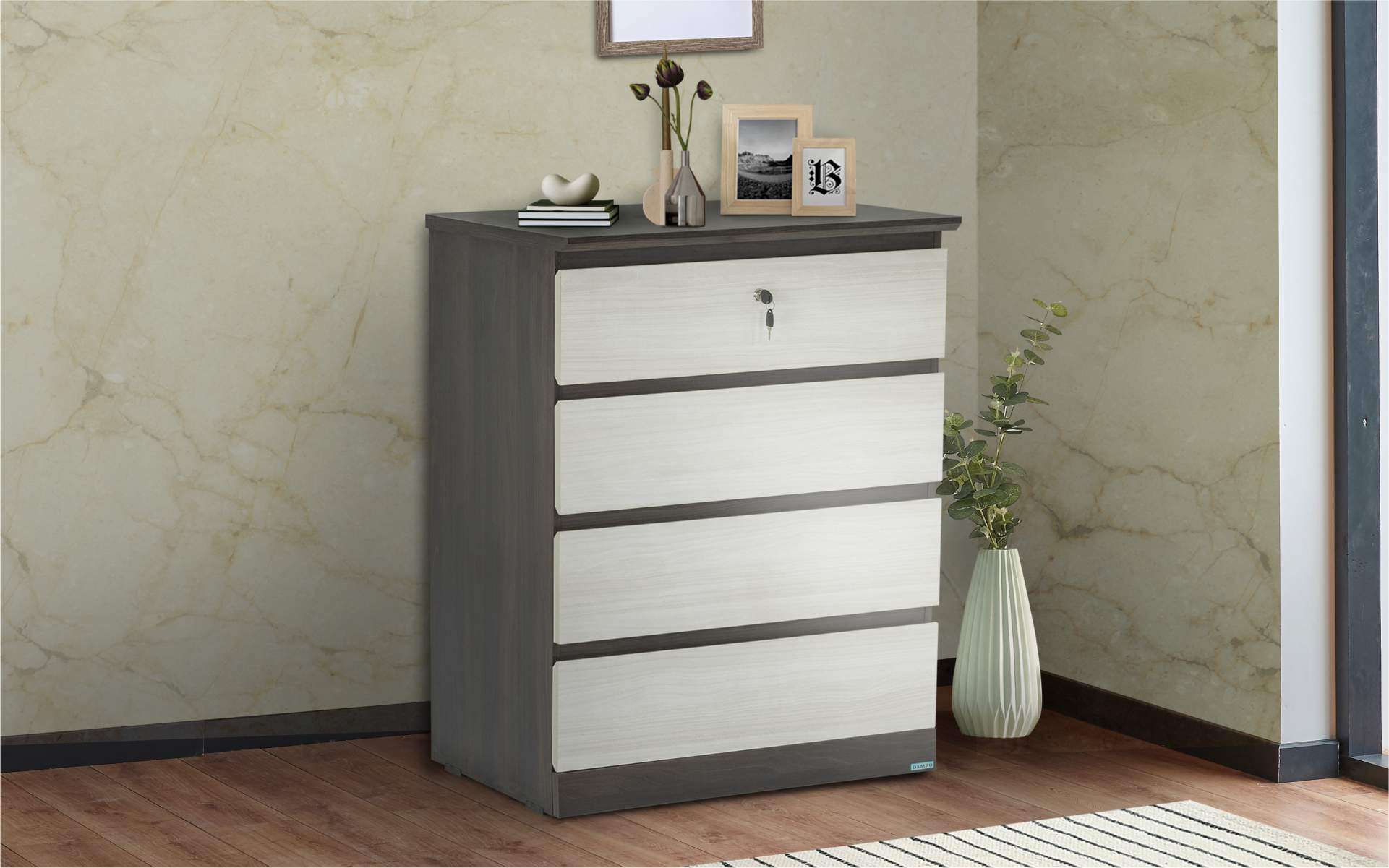 Topia Chest of Drawer with 4 Drawers | Damro