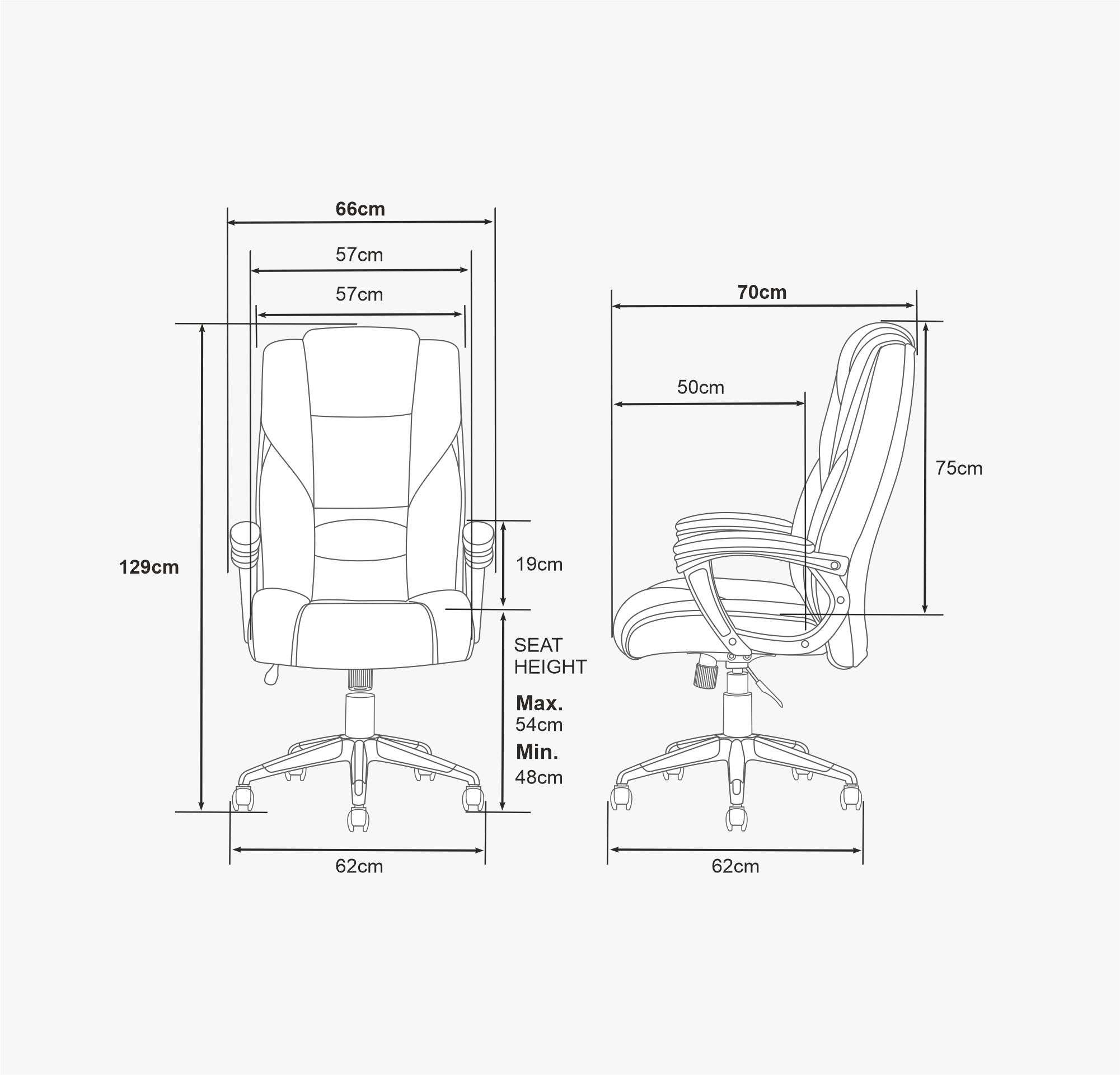 Nexus High Back Chair - Black | Damro